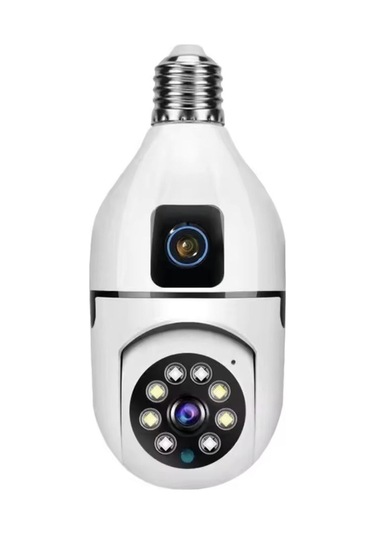 Raynox Rx-tys202 Çift Kameralı Ampule Takılabilir Kablosuz Uzaktan İzleme Wifi Güvenlik Kamerası