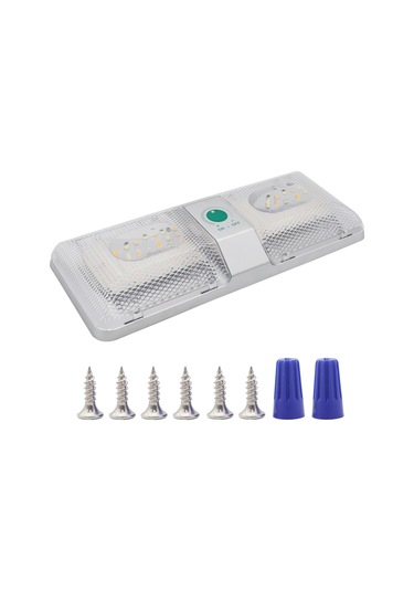 Rv Dc 9 18 V 6000 6500 K Led Tavan Çift Kubbe Işık