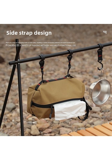 Mufunye Siyah Dışarıda Kullanıma Uygun Çok Fonksiyonlu Poşet: Kağıt Çekme, Edc Aletleri, İlk Yardım Ve Tuvalet Kağıdı Saklama Çantası Siyah