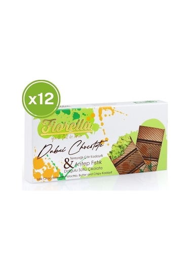 Fiorella Dubai Çikolatası 200 Gr. 12 Adet 1 Koli