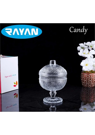 Rayan Candy Ayaklı Şekerlik Lokumluk Renkli