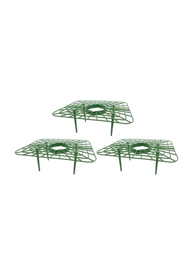 Hangfox 3 Adet Yeşil Plastik Çilek Tutucu, Bitki Büyüme Desteği, Meyve Çürümünü Önleyen Bahçe/çiftlik Ekipmanı