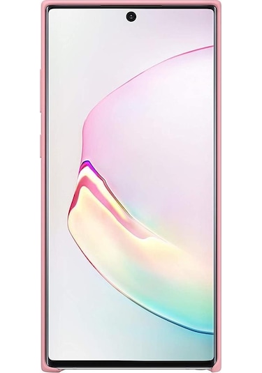 Galaxy Note 10 Plus İle Uyumlu Kılıf Silicone Cover Pembe Ef-pn975tpegww