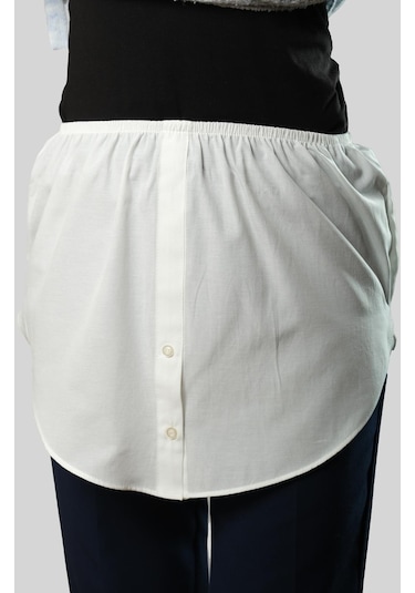 Krem Gömlek Etek İçlik Terikoton Düz 1021 40 Krem
