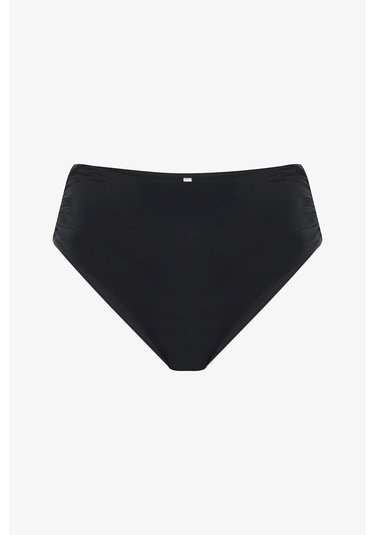 Penti Siyah High Shirred Bikini Altı