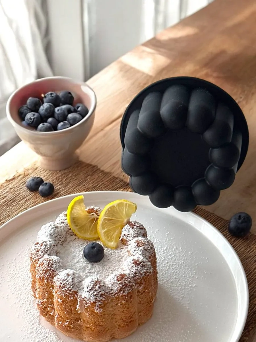 Vesna Krasna Yuvarlak Bento Turtalı Silikon Fırın Kabı 348272052 Çikolata