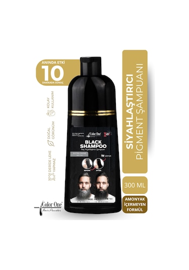 Siyah Black Saç Şampuanı 300 Ml & Ton Etkisi Tüm Saç Tipleri