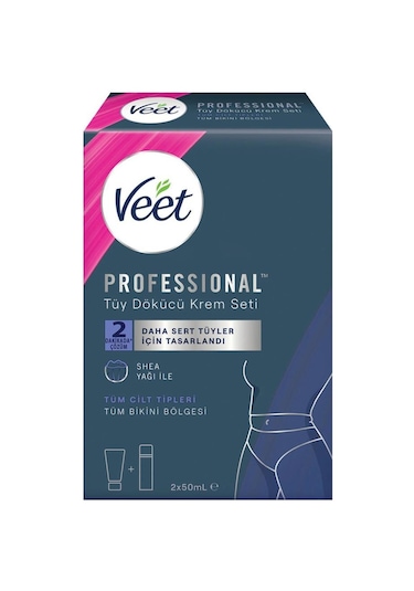 Veet Professional Bikini Bölgesi Tüy Dökücü Krem Seti 2 x 50 ML