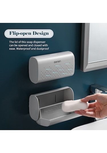 Mengni Drenaj Kutusu Ile Sabunluk Duvara Monte Duş Sabunluk Siyah