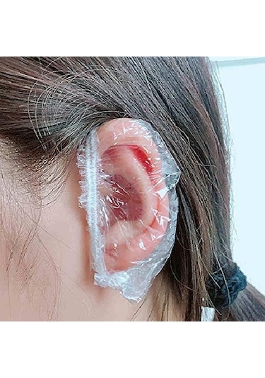 100 Adet Su Geçirmez Kulak Örtüleri Su Geçirmez Kulak Kapları Duş İçin Çok Renkli