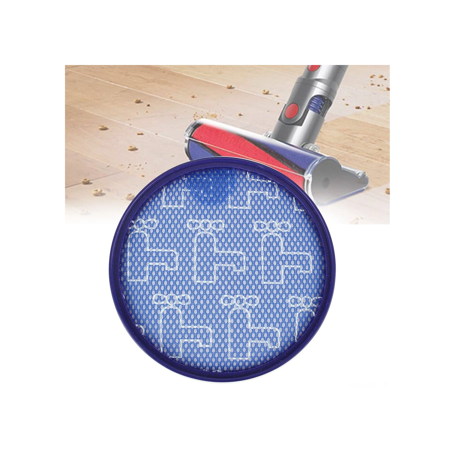 Hangfox Dyson Dc25 İçin Yıkama Yapılabilir Ön Filtre - 916188-05/914790-01 Uyumlu, Mikro Toz Filtreleme, Yeniden Kullanılabilir, Kolay Kurulum - Animal/multi Floor/blueprint Modelleri