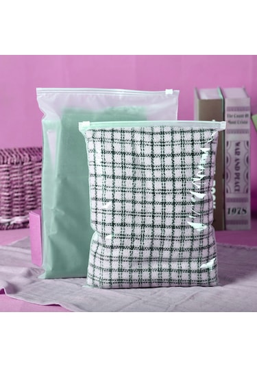 30x40cm 50 Adet Ambalaj Poşetleri Buzlu Çanta Fermuarlı Plastik Os5832-4 Diğer