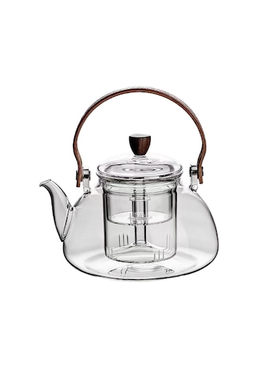 Suntek Magideal Otel Barbekü Kamp Için Cam Çaydanlık 1l Su