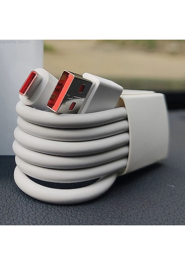 Type C Usb Kablo 6amper - Yüksek Hızlı Şarj Kablosu Tip-c 1 Metre