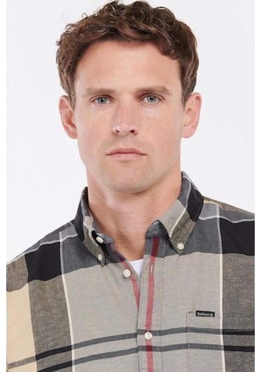 Barbour Douglas S/S Tailored Gömlek Tn31 Dress Tartan Kırmızı - Sarı - Siyah