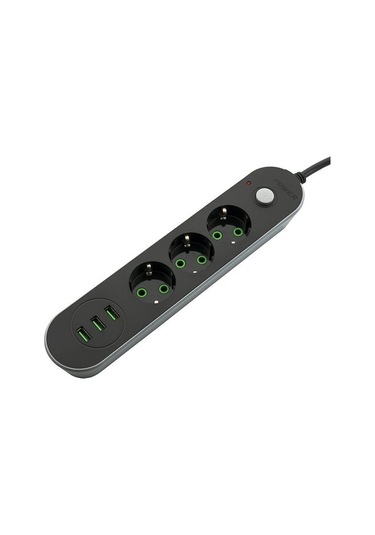 Mf Product Jettpower 0366 Akım Korumalı 3 Usb'li 3'lü Grup Priz 2