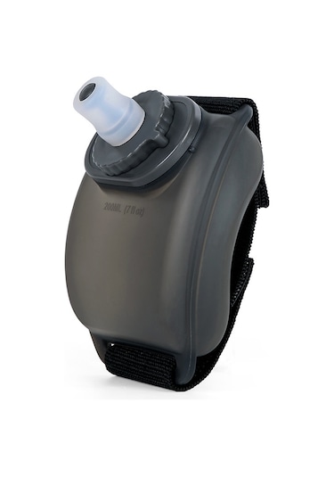 Açık Koşu Bilek Su Isıtıcısı Fitness Bisiklet Spor Su Bardağı 200ml Maraton Nemlendirici Taşınabilir Su Isıtıcısı Yarı Şeffaf Bal Turuncu