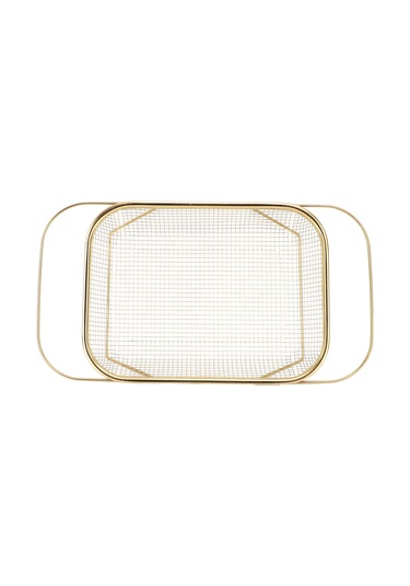 Ximistore9 Inox Genişletilebilir Lavabo Üstü Süzgeç Sepeti - Meyve Sebze Makarna Kurutma Ve Süzme Aleti Altın