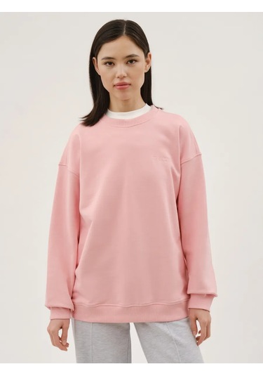 Modıs Oversize Baskılı Sweatshirt İçi Polar Olmayan 431045267 Pembe