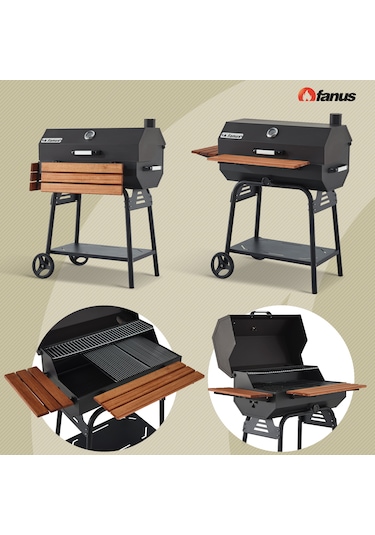 Fanus B75 Asansörlü Mangal Döküm Izgaralı