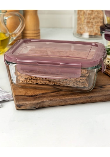 Madame Coco Corette Dikdörtgen Kase 550 Ml Saklama Kabı Set 5550ml-pudra Çok Renkli