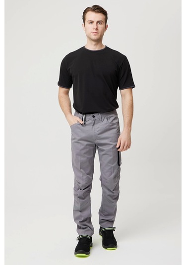 Alkanna Trousers - Fonksiyonel Ve Dayanıklı İş Pantolonu Gri-siyah Gri - Siyah