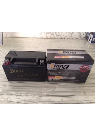 Orbus 12v 7ah Akü Ytx7a-bs Scoter Modelleri Carbon Teknolojisi
