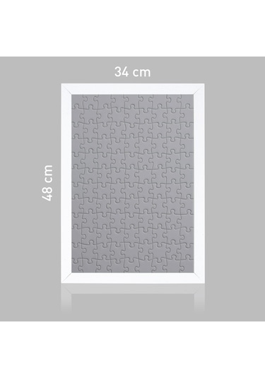 Sar Puzzle Çerçevesi Beyaz 500 Parça İçin Ebat 48x34cm