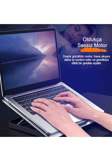 Notebook Soğutucu Hız Ayarlı Fanlı Icecoorel Alüminyum Sessiz