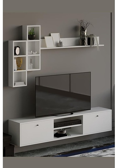 Decormet Eclipse Tv Ünitesi Beyaz Çok Renkli