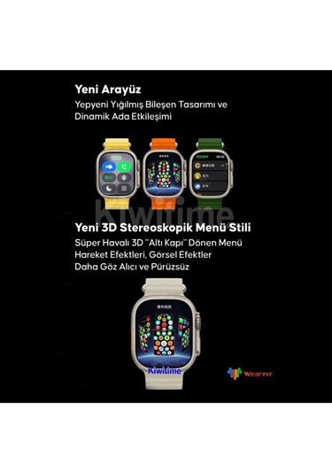 Watch 8 Ultra Akıllı Saat Gs Ultra 8 Uyumlu Gerçek 49mm Kasa Vidalı Türkiye'de Tek