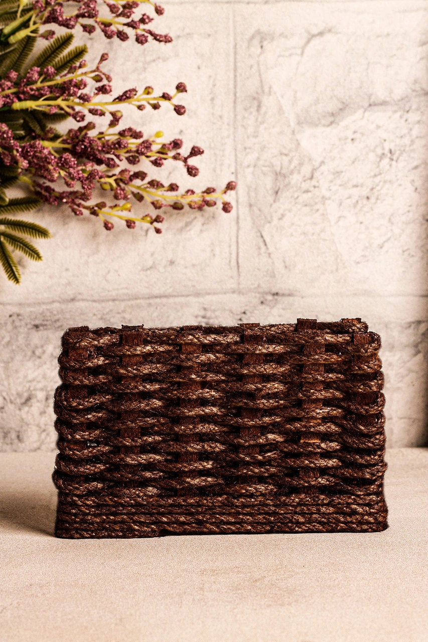 Snippy Haserya - Ahşap Peçetelik Masaüstü Peçete Organizeri Kahverengi