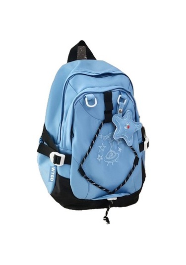 Gençler İçin Şık Ve Fonksiyonel Okul Çantası, Dayanıklı Sırt Çantası, Ergonomik Tasarım, Hafif Ve Spor Çanta MAvi