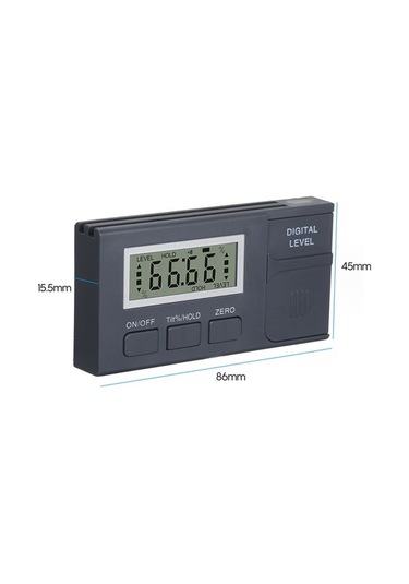 Pazly Alüminyum Dijital Ölçer, 0.05 Çözünürlük, Manyetik Tabanlı, Ahşapçılık & İnşaat İçin, Pil Yok, Taşınabilir