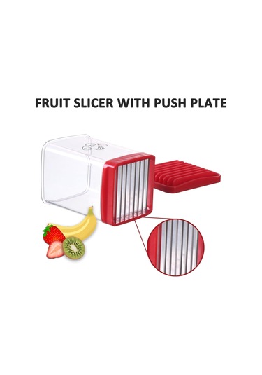 Meyve Dilimleyici, Çilek Dilimleyici, Sert Haşlanmış Yumurta İçin Paslanmaz Çelik Yumurta Dilimleyici 1 Parça