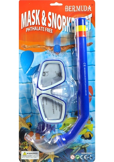 Maske Şnorkel Set Mavi