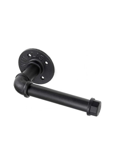 Antika Endüstriyel Boru Tuvalet Kağıdı Tutucu Ağır Endüstriyel Boru Tuvalet Kağıdı Tutucu Stili Retro Duvar Montaj Kiti Belge Tutucu Siyah Diğer