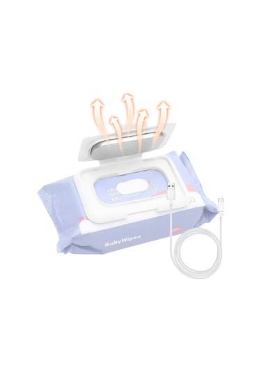 Dianziye Bebek Mendil Isıtıcı Usb 5v Sabit Sıcaklıklı Abs Materyal Beyaz Renkli Isı Tutucu 10'lu Set