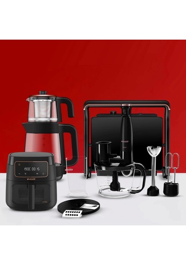 Arçelik 4'lü Xxl Siyah Kahve Seti Siyah