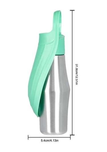 Köpek Su Şişesi 750ml Taşınabilir Çelik Bardak B Çok Renkli