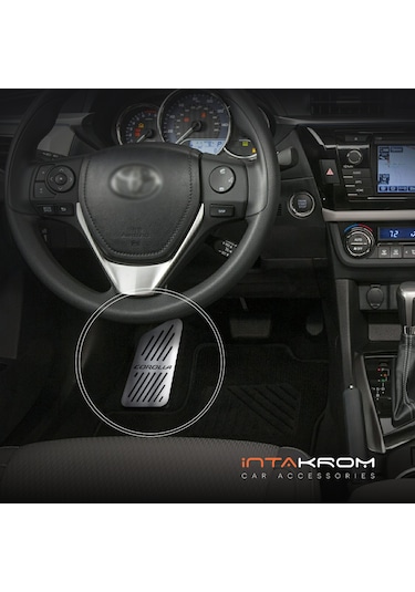 intakrom Toyota Corolla Uyumlu Krom Ayak Dinlendirme Pedalı -2014 - 2019
