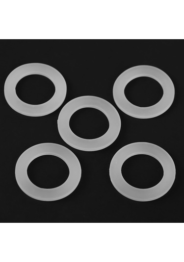 Neevoyu 10 Adet 1 1/4 İnç Beyaz Silikon Düz Yalıtım Y垫片: Isıya Dayanıklı, Toksiksiz, Su Isıtıcıları İçin Efficent Leakage Önleyici