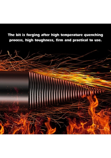 Geeroyoo Ahşap Bölme Matkap Ucu 50mm İki Çukur İki Oluk Darbe Matkapı İçin - Çelik Malzeme, Spiral İğne Tasarımı, Hızlı Delme Ve Bölme