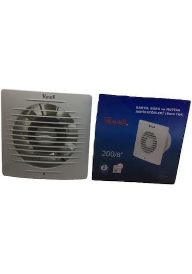 Veel Banyo Büro ve Mutfak Aspiratörleri Baca Tipi 40W 200Mm