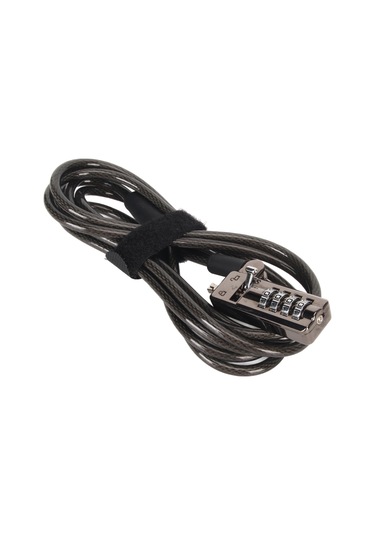 Konesam Dell Ve Diğer Dizüstü Bilgisayarlar İçin Pvc Kablolu 4 Haneli Şifreli Antivandal Güvenlik Kilit, 3 5mm Kucuk Kilitleme Deligi İle