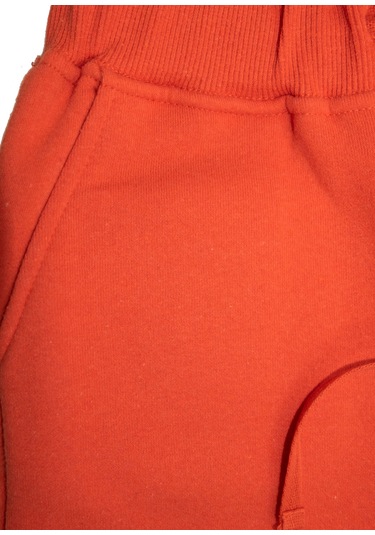 Recycle Pamuk Şardonlu Kışlık Orange Erkek Çocuk Eşofman Altı Turuncu