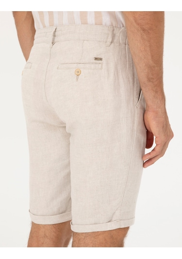 Pierre Cardin Erkek Bej Şort / Bermuda 50288507-vr011 Bej