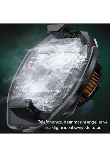 Polham 18w Süper İletken Klipsli Radyatörlü Telefon Soğutucu, Buz Tipi Tüm Telefonlara Uyumlu Soğutucu