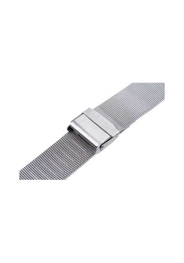 Paslanmaz Çelik Milano İnce Hasır Kordon - Silver - 8mm