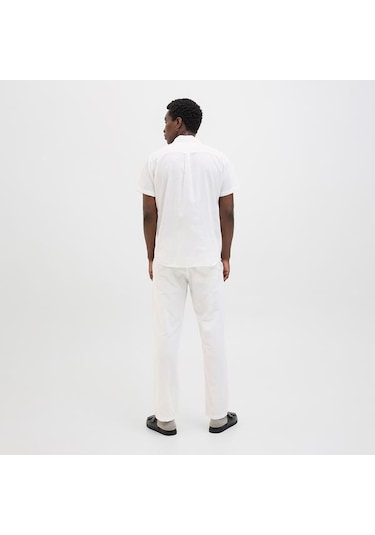 Jack&jones Jack Jones Pantolon Kane Summer Linen Blend Jogger Beyaz